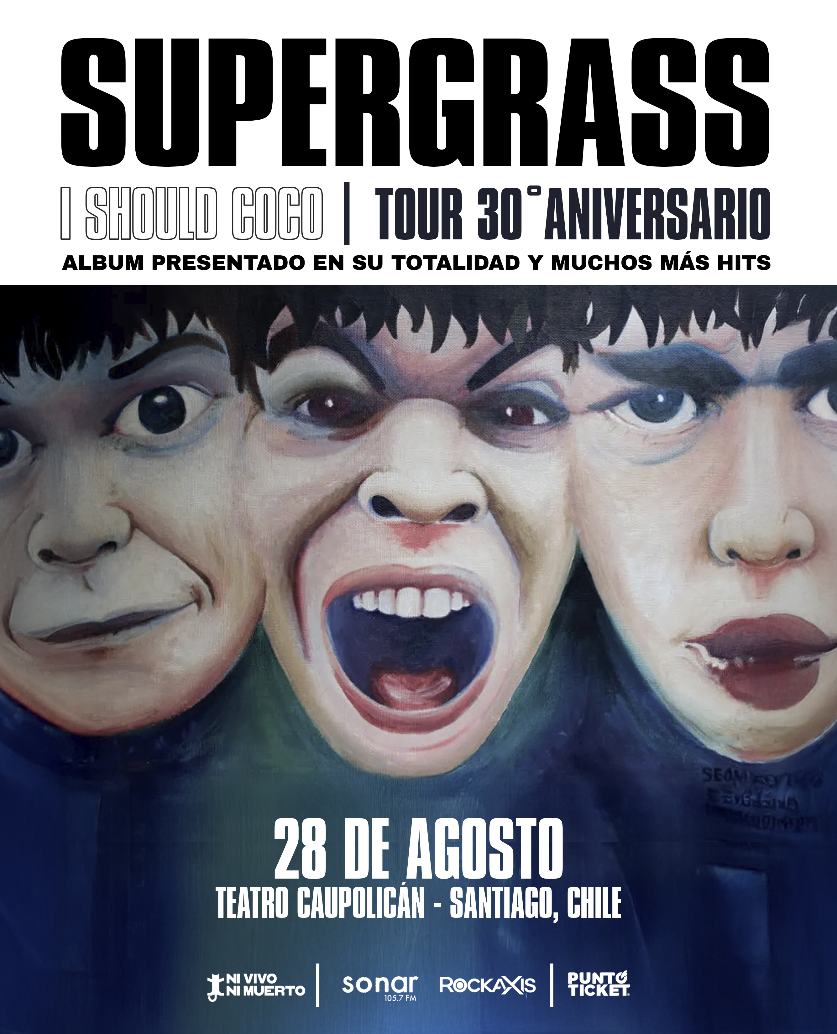 Supergrass confirma su debut en Chile